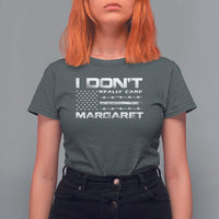 I Don't Really Care Margaret VP Jd Vance T Shirt For Women American Flag