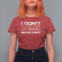 I Don't Really Care Margaret VP Jd Vance T Shirt For Women American Flag