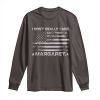 I Don't Really Care Margaret Jd Vance Long Sleeve Shirt VP USA Flag