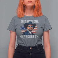 I Don't Really Care Margaret Vice President Jd Vance Cowboy T Shirt For Women