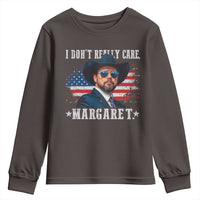I Don't Really Care Margaret Vice President Jd Vance Cowboy Youth Sweatshirt