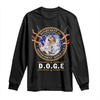 DOGE Department of Government Efficiency Long Sleeve Shirt Crypto Meme