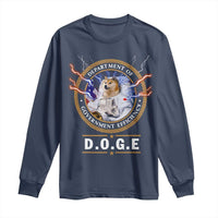 DOGE Department of Government Efficiency Long Sleeve Shirt Crypto Meme
