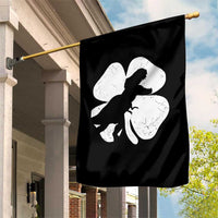 Dinosaur St Patricks Day Shamrock Garden Flag Silhouette Boys Toddler Kids