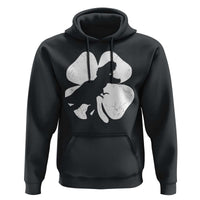 Dinosaur St Patricks Day Shamrock Hoodie Silhouette Boys Toddler Kids