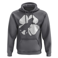 Dinosaur St Patricks Day Shamrock Hoodie Silhouette Boys Toddler Kids