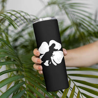 Dinosaur St Patricks Day Shamrock Skinny Tumbler Silhouette Boys Toddler Kids
