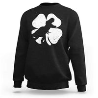 Dinosaur St Patricks Day Shamrock Sweatshirt Silhouette Boys Toddler Kids