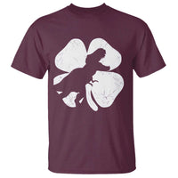 Dinosaur St Patricks Day Shamrock T Shirt Silhouette Boys Toddler Kids