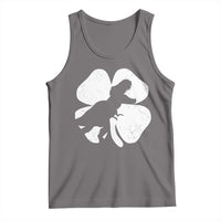 Dinosaur St Patricks Day Shamrock Tank Top Silhouette Boys Toddler Kids