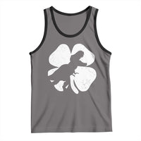 Dinosaur St Patricks Day Shamrock Tank Top Silhouette Boys Toddler Kids