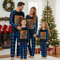 Zodiac Lunar New Year Of The Horse 2026 Plaid Pajama Set Ramen Lovers