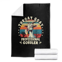 Throat Goat Throw Blanket Funny Dirty Humor Embarrassment Vintage - Wonder Print Shop