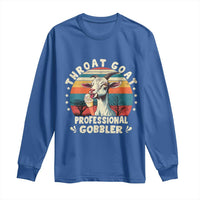 Throat Goat Long Sleeve Shirt Funny Dirty Humor Embarrassment Vintage - Wonder Print Shop