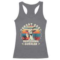 Throat Goat Racerback Tank Top Funny Dirty Humor Embarrassment Vintage - Wonder Print Shop