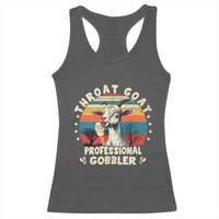 Throat Goat Racerback Tank Top Funny Dirty Humor Embarrassment Vintage - Wonder Print Shop