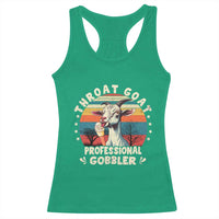 Throat Goat Racerback Tank Top Funny Dirty Humor Embarrassment Vintage - Wonder Print Shop
