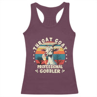 Throat Goat Racerback Tank Top Funny Dirty Humor Embarrassment Vintage - Wonder Print Shop