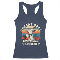 Throat Goat Racerback Tank Top Funny Dirty Humor Embarrassment Vintage - Wonder Print Shop