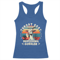 Throat Goat Racerback Tank Top Funny Dirty Humor Embarrassment Vintage - Wonder Print Shop