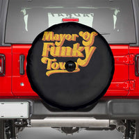 Retro Mayor of Funky Town Spare Tire Cover Funny Vintage 70s Disco Party