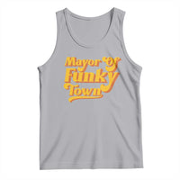 Retro Mayor of Funky Town Tank Top Funny Vintage 70s Disco Party