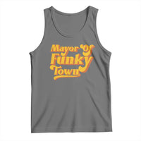 Retro Mayor of Funky Town Tank Top Funny Vintage 70s Disco Party