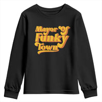 Retro Mayor of Funky Town Youth Sweatshirt Funny Vintage 70s Disco Party