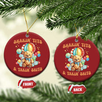 Shakin' Tits and Takin' Shits Christmas Ornament Naughty Funny Inappropriate - Wonder Print Shop