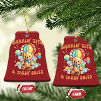 Shakin' Tits and Takin' Shits Christmas Ornament Naughty Funny Inappropriate - Wonder Print Shop