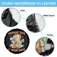 Shakin' Tits and Takin' Shits Spare Tire Cover Naughty Funny Inappropriate - Wonder Print Shop
