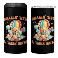 Shakin' Tits and Takin' Shits 4 in 1 Can Cooler Tumbler Naughty Funny Inappropriate - Wonder Print Shop
