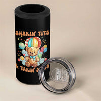 Shakin' Tits and Takin' Shits 4 in 1 Can Cooler Tumbler Naughty Funny Inappropriate - Wonder Print Shop