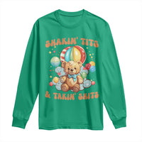Shakin' Tits and Takin' Shits Long Sleeve Shirt Naughty Funny Inappropriate - Wonder Print Shop