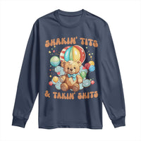 Shakin' Tits and Takin' Shits Long Sleeve Shirt Naughty Funny Inappropriate - Wonder Print Shop