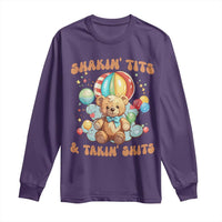 Shakin' Tits and Takin' Shits Long Sleeve Shirt Naughty Funny Inappropriate - Wonder Print Shop