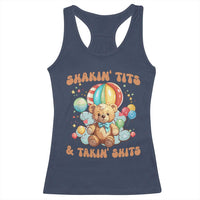 Shakin' Tits and Takin' Shits Racerback Tank Top Naughty Funny Inappropriate - Wonder Print Shop