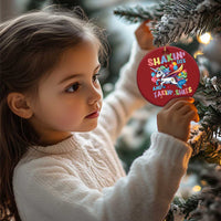 Shakin' Tits and Takin' Shits Christmas Ornament Naughty Funny Unhinged Unicorn - Wonder Print Shop