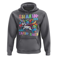 Shakin' Tits and Takin' Shits Hoodie Naughty Funny Unhinged Unicorn - Wonder Print Shop