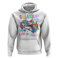 Shakin' Tits and Takin' Shits Hoodie Naughty Funny Unhinged Unicorn - Wonder Print Shop