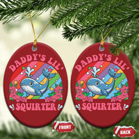 Funny Daddy's Lil Squirter Inappropriate Embarrassing Christmas Ornament - Wonder Print Shop