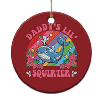 Funny Daddy's Lil Squirter Inappropriate Embarrassing Christmas Ornament - Wonder Print Shop
