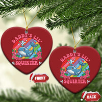 Funny Daddy's Lil Squirter Inappropriate Embarrassing Christmas Ornament - Wonder Print Shop