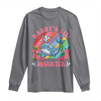Funny Daddy's Lil Squirter Inappropriate Embarrassing Long Sleeve Shirt - Wonder Print Shop