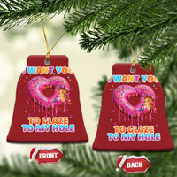 Funny Offensive Embarrassing Christmas Ornament I Want You to Glaze My Hole Adult Humor Donut - Wonder Print Shop