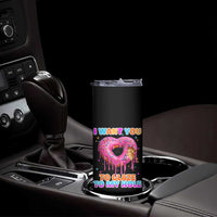 Funny Offensive Embarrassing Skinny Tumbler I Want You to Glaze My Hole Adult Humor Donut - Wonder Print Shop
