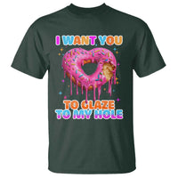 Funny Offensive Embarrassing T Shirt I Want You to Glaze My Hole Adult Humor Donut - Wonder Print Shop