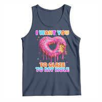 Funny Offensive Embarrassing Tank Top I Want You to Glaze My Hole Adult Humor Donut - Wonder Print Shop