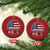 Dont Know How To Act My Age Christmas Ornament Vintage Funny Old Man Saying American Flag - Wonder Print Shop