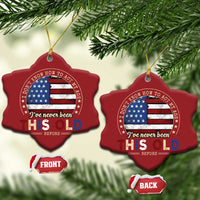 Dont Know How To Act My Age Christmas Ornament Vintage Funny Old Man Saying American Flag - Wonder Print Shop
